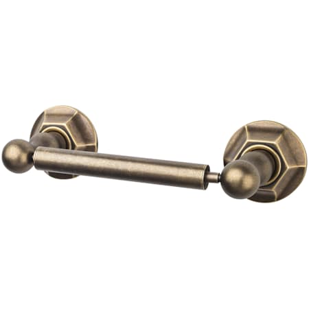 Top Knobs Edwardian Bath Toilet Paper Holder Hex Backplate German Bronze