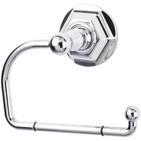 Top Knobs Edwardian Bath Tissue Hook Hex Backplate Polished Chrome