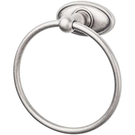 Top Knobs Edwardian Bath Towel Ring Oval Backplate Antique Pewter