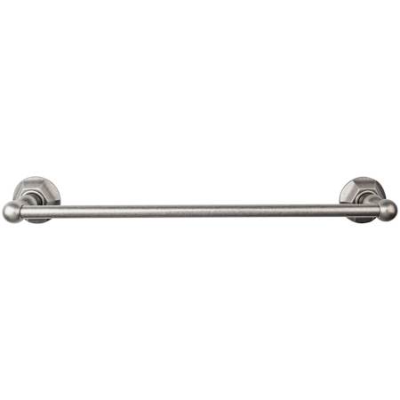 Top Knobs Edwardian Bath 18 Inch Single Towel Bar Hex Backplate Antique Pewter