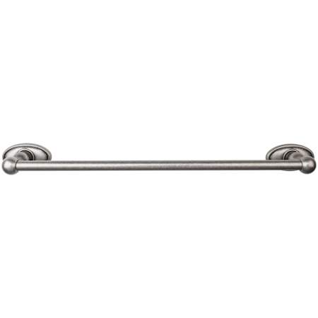 Top Knobs Edwardian Bath 18 Inch Single Towel Bar Oval Backplate Antique Pewter