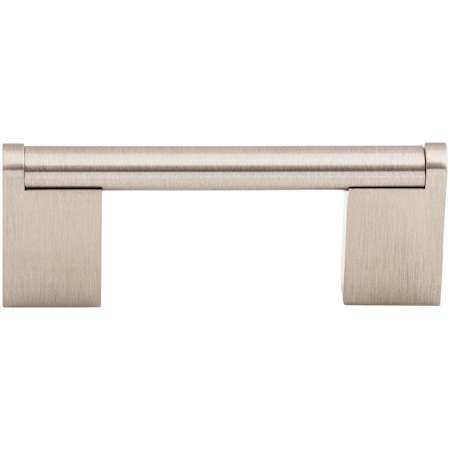 Top Knobs Princetonian 3 Inch Center to Center Handle Cabinet Pull from the Bar Pulls Collection Brushed Satin Nickel
