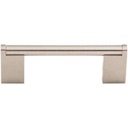 Top Knobs Princetonian 3-3/4 Inch Center to Center Handle Cabinet Pull from the Bar Pulls Collection Brushed Satin Nickel