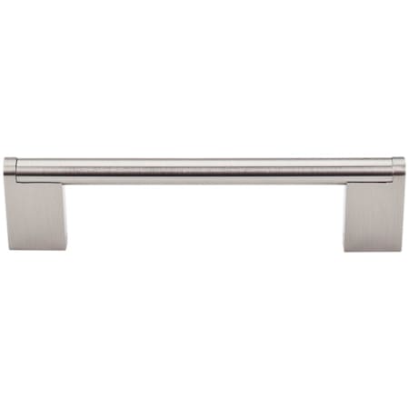 Top Knobs Princetonian 5-1/16 Inch Center to Center Handle Cabinet Pull from the Bar Pulls Collection Brushed Satin Nickel