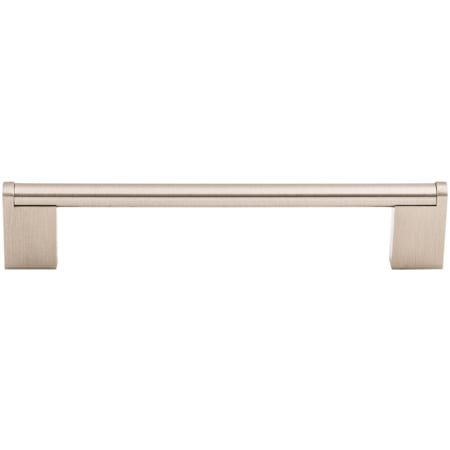 Top Knobs Princetonian 6-5/16 Inch Center to Center Handle Cabinet Pull from the Bar Pulls Collection Brushed Satin Nickel