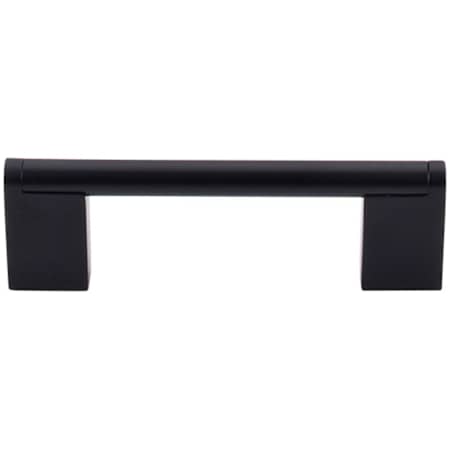 Top Knobs Princetonian 3-3/4 Inch Center to Center Handle Cabinet Pull from the Bar Pulls Collection Flat Black