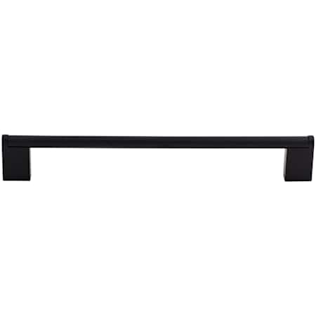 Top Knobs Princetonian 8-13/16 Inch Center to Center Handle Cabinet Pull from the Bar Pulls Collection Flat Black