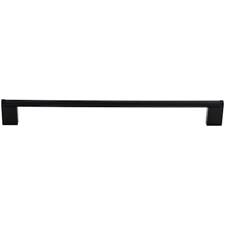 Top Knobs Princetonian 11-3/8 Inch Center to Center Handle Cabinet Pull from the Bar Pulls Collection Flat Black