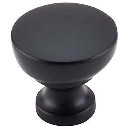 Top Knobs Bergen 1-1/4 Inch Mushroom Cabinet Knob from the Dakota Collection Flat Black
