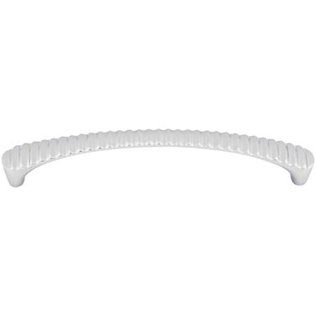 Top Knobs Grooved 6-5/16 Inch Center to Center Handle Cabinet Pull from the Nouveau III Collection Polished Chrome