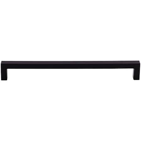Top Knobs Square 8-13/16 Inch Center to Center Handle Cabinet Pull from the Nouveau III Collection Flat Black