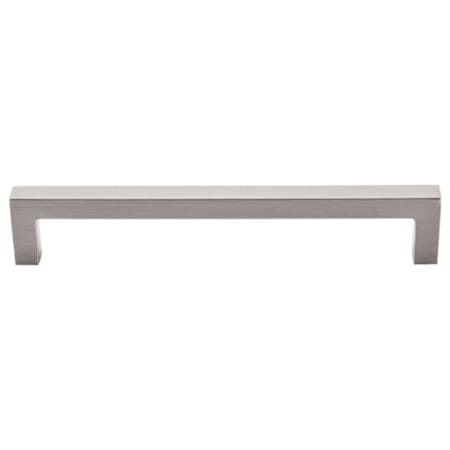 Top Knobs Square 6-5/16 Inch Center to Center Handle Cabinet Pull from the Asbury Series - 10 Pack Brushed Satin Nickel