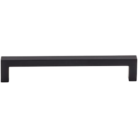 Top Knobs Square 6-5/16 Inch Center to Center Handle Cabinet Pull from the Nouveau III Collection Flat Black