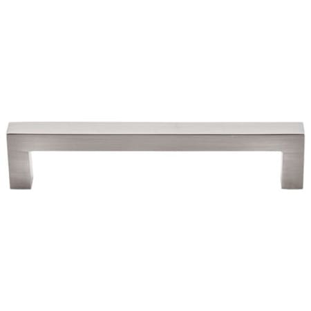 Top Knobs Square 5 Inch (128 mm) Center to Center Handle Cabinet Pull from the Asbury Series - 25 Pack Brushed Satin Nickel