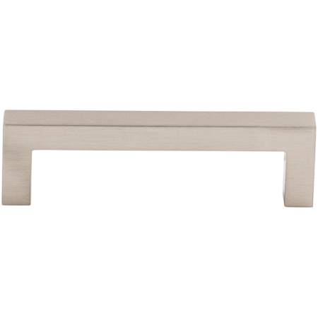 Top Knobs Square 3-3/4 Inch Center to Center Handle Cabinet Pull from the Asbury Collection Brushed Satin Nickel