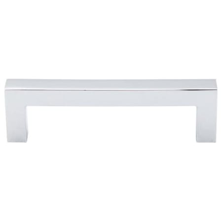 Top Knobs Square 3-3/4 Inch Center to Center Handle Cabinet Pull from the Nouveau III Series - 10 Pack Polished Chrome