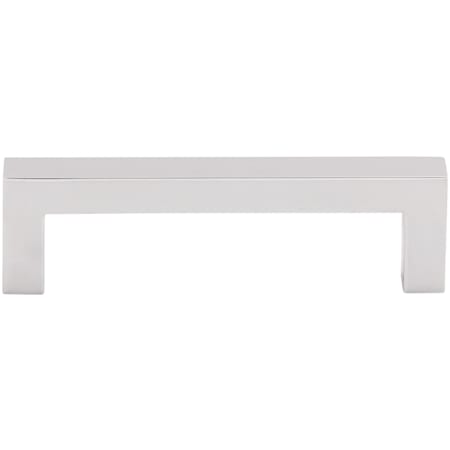 Top Knobs Square 3-3/4 Inch Center to Center Handle Cabinet Pull from the Nouveau III Collection Polished Chrome