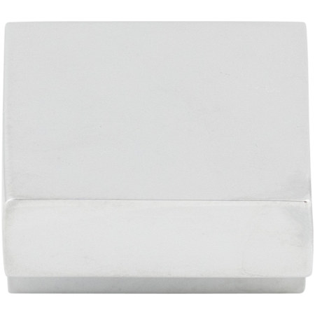 Top Knobs Square 5/8 Inch Center to Center Finger Cabinet Pull from the Nouveau III Collection Polished Chrome