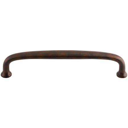 Top Knobs Charlotte 6 Inch Center to Center Handle Cabinet Pull from the Dakota Collection Patina Rouge