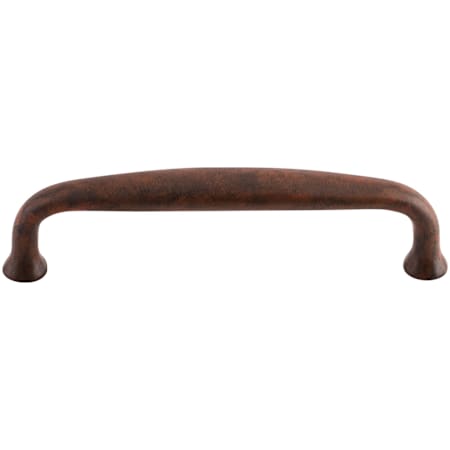 Top Knobs Charlotte 4 Inch Center to Center Handle Cabinet Pull from the Dakota Collection Patina Rouge