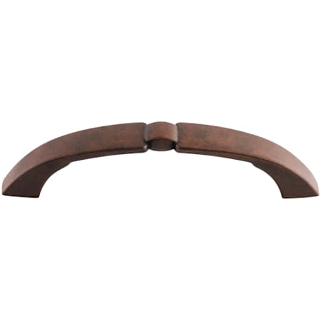 Top Knobs Lida 3-3/4 Inch Center to Center Handle Cabinet Pull from the Dakota Collection Patina Rouge