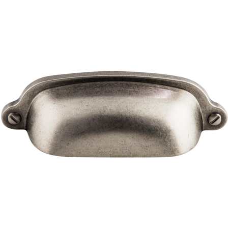 Top Knobs Cup 2-9/16 Inch Center to Center Cup Cabinet Pull from the Dakota Collection Pewter Antique