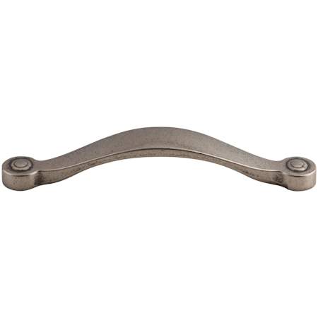 Top Knobs Saddle 5-1/16 Inch Center to Center Handle Cabinet Pull from the Dakota Collection Pewter Antique