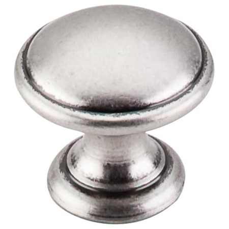 Top Knobs Rounded 1-1/4 Inch Mushroom Cabinet Knob from the Dakota Collection Pewter Antique