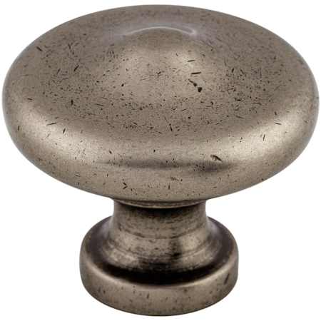 Top Knobs Peak 1-5/16 Inch Mushroom Cabinet Knob from the Dakota Collection Pewter Antique
