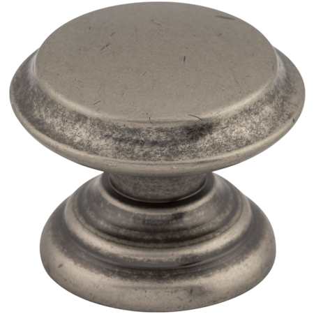 Top Knobs Flat 1-3/8 Inch Mushroom Cabinet Knob from the Dakota Collection Pewter Antique