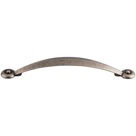 Top Knobs Angle 5-1/16 Inch Center to Center Handle Cabinet Pull from the Dakota Collection Pewter Antique