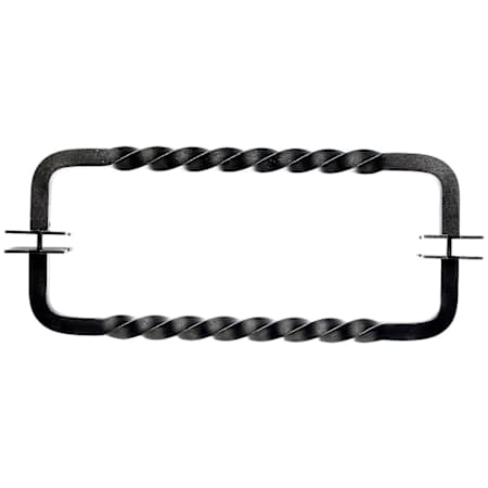Top Knobs Normandy Collection 12 Inch Center to Center Back to Back Twist Door Pull - Pair Pewter