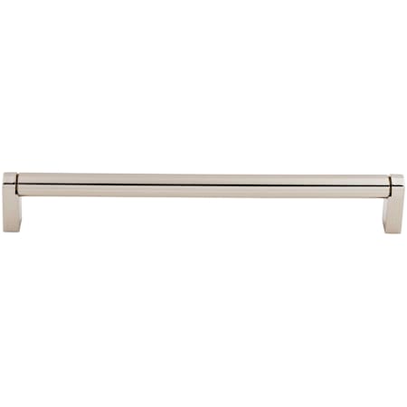 Top Knobs Pennington 8-13/16 Inch Center to Center Handle Cabinet Pull from the Asbury Collection Polished Nickel