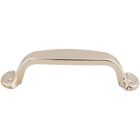 Top Knobs Trunk 3-3/4 Inch Center to Center Handle Cabinet Pull from the Asbury Collection Polished Nickel