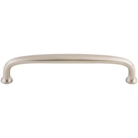 Top Knobs Charlotte 6 Inch Center to Center Handle Cabinet Pull from the Asbury Collection Brushed Satin Nickel