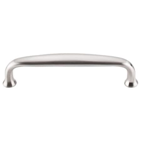 Top Knobs Charlotte 4 Inch Center to Center Handle Cabinet Pull from the Asbury Series - 10 Pack Brushed Satin Nickel