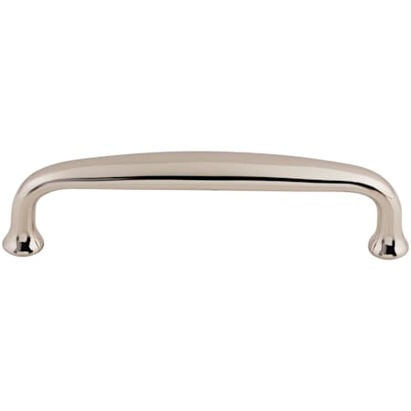 Top Knobs Charlotte 4 Inch Center to Center Handle Cabinet Pull from the Asbury Collection Polished Nickel