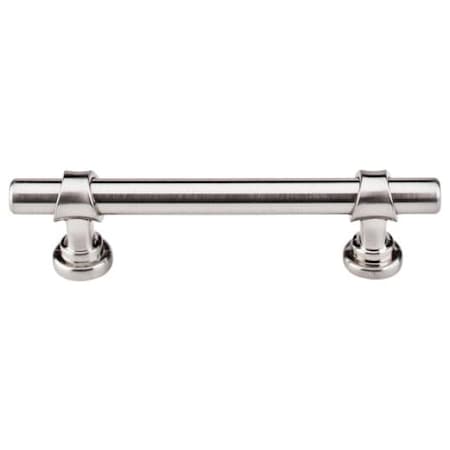 Top Knobs Bit 3-3/4 Inch Center to Center Bar Cabinet Pull from the Asbury Series - 10 Pack Brushed Satin Nickel