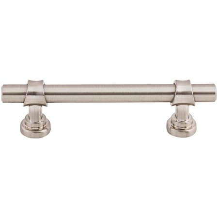 Top Knobs Bit 3-3/4 Inch Center to Center Bar Cabinet Pull from the Asbury Collection Brushed Satin Nickel