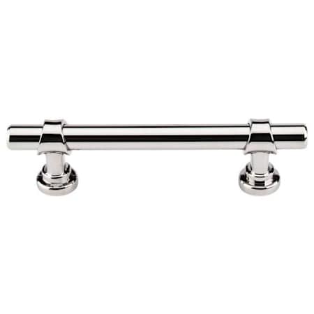 Top Knobs Bit 3-3/4 Inch Center to Center Bar Cabinet Pull from the Asbury Series - 10 Pack Polished Nickel