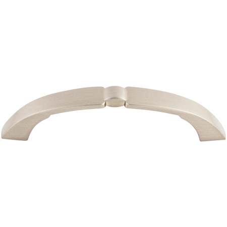 Top Knobs Lida 3-3/4 Inch Center to Center Handle Cabinet Pull from the Asbury Collection Brushed Satin Nickel