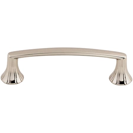 Top Knobs Rue 3-3/4 Inch Center to Center Handle Cabinet Pull from the Asbury Collection Polished Nickel