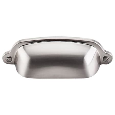 Top Knobs 2-9/16 Inch Center to Center Cup Cabinet Pull from the Asbury Series - 10 Pack Brushed Satin Nickel