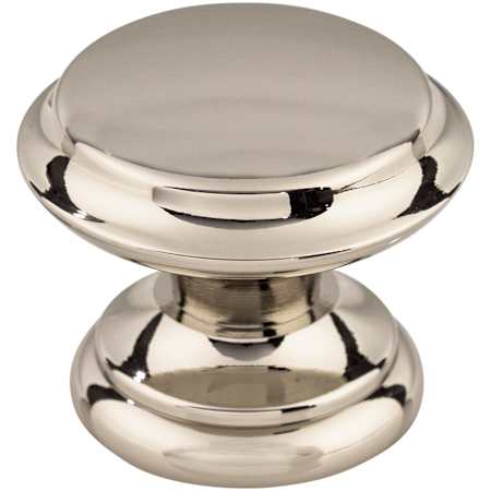 Top Knobs Flat 1-3/8 Inch Mushroom Cabinet Knob from the Asbury Collection Polished Nickel