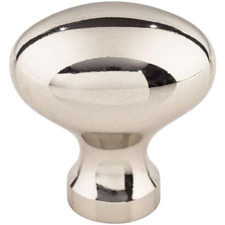 Top Knobs Egg 1-1/4 Inch Oval Cabinet Knob from the Asbury Collection Polished Nickel