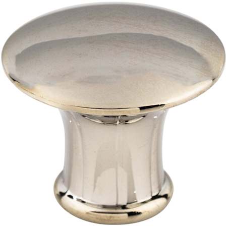 Top Knobs Lund 1-1/4 Inch Mushroom Cabinet Knob from the Asbury Collection Polished Nickel