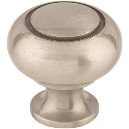 Top Knobs Ring 1-1/4 Inch Mushroom Cabinet Knob from the Asbury Collection Brushed Satin Nickel