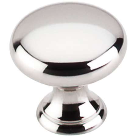 Top Knobs Mushroom 15/16 Inch Mushroom Cabinet Knob from the Asbury Collection Polished Nickel