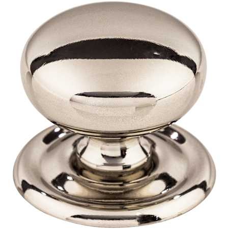Top Knobs Victoria 1-1/4 Inch Mushroom Cabinet Knob from the Asbury Collection Polished Nickel