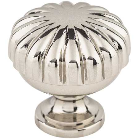 Top Knobs Melon 1-1/4 Inch Mushroom Cabinet Knob from the Asbury Collection Polished Nickel